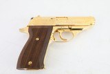 Astra Constable .380 cal Factory Engraved and Gold Finish. Interarms import in Leatherette case - 5 of 20