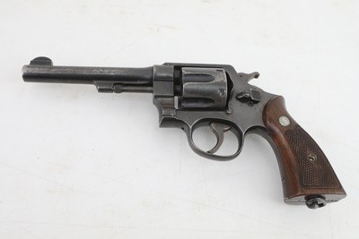 Smith and Wesson S&W D.A. 45 1917 Army Postwar-Transitional .45 ACP 5.5 Inch VERY RARE Less than 1000 Made 1949-1950 C&R