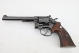 Smith and Wesson S&W K-22 Masterpiece Pre-Model 17 Class A Engraved .22LR 6 Inch Revolver 1954 with Presentation Case & Factory Letter C&R - 2 of 20