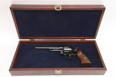 Smith and Wesson S&W .44 Hand Ejector 4th Model of 1950 Target w/Presentation Case S&W Factory Letter 1955 Manufacture C&R VERY RARE!