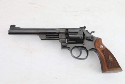 Smith and Wesson S&W .44 Hand Ejector 4th Model of 1950 Target w/Presentation Case S&W Factory Letter 1955 Manufacture C&R VERY RARE! - Image 3 of 20