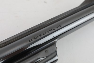 Smith and Wesson S&W .44 Hand Ejector 4th Model of 1950 Target w/Presentation Case S&W Factory Letter 1955 Manufacture C&R VERY RARE! - Image 14 of 20