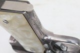 Astra 3003 7.65 mm Engraved Silver Plated In Wood Case - Image 18 of 20