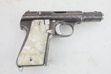 Astra 3003 7.65 mm Engraved Silver Plated In Wood Case - Image 4 of 20