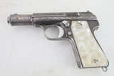 Astra 3003 7.65 mm Engraved Silver Plated In Wood Case - Image 3 of 20