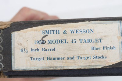 S&W Smith and Wesson .45 Target Model of 1955 Pre-Model 25 .45 ACP 6.5
