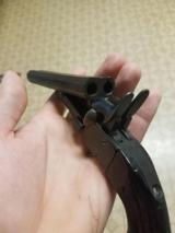 COMBO Double Barrel Pinfire Pistol and 1841 Brunswick Bayonet - 2 of 7