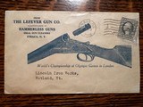 Lefever Arms 1918 Envelope Ithaca NY ORIGINAL Ithaca Gun - 1 of 2