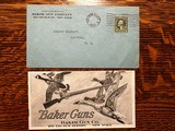 Baker Gun Company 1923 Mini Catalog and Envelope