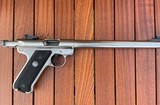 Ruger Mark II .22LR target pistol 10" Stainless - 1 of 10