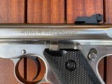 Ruger Mark II .22LR target pistol 10" Stainless - 9 of 10