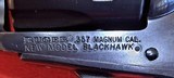 2005 Ruger New Model Blackhawk.357mag Blue 4 5/8