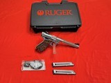 Ruger MKIV HUNTER semi-auto pistol .22LR with Box (2) Mags Target Gun - 2 of 9
