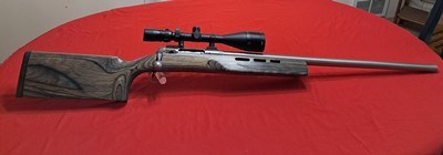 Savage model 12 Stainless F-Class in 6.5×284 Norma with scope open to offers - Image 2 of 15
