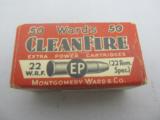 Wards CLEANFIRE 22 W.R.F. (22 Rem.Spec.) full box in excellent condition - 1 of 8