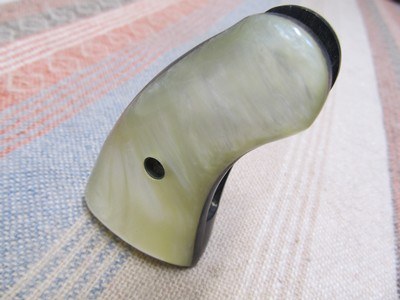 Jay Scott 30A laminated pearl grips for Colt short frame pistol - Image 7 of 10