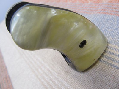 Jay Scott 30A laminated pearl grips for Colt short frame pistol - Image 8 of 10