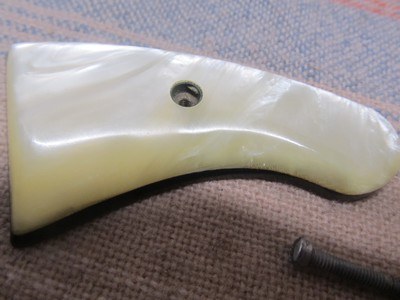 Jay Scott 30A laminated pearl grips for Colt short frame pistol - Image 9 of 10