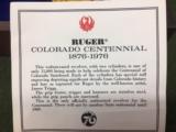 RUGER COLORADO STATEHOOD CENTENNIAL 1876-1976 - 5 of 9