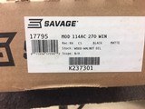 SAVAGE 114 CLASSIC 270 WIN CALIBER NEW IN BOX - 12 of 12
