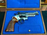 smith & wesson model 29 2 4" nickle with display case