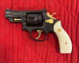 Engraved Smith & Wesson Model 19-5 357 mag