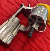 Fully Engraved Smith & Wesson model 686-1 with Giraffe Bone Grips - 12 of 13