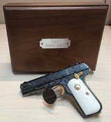 Colt 1908 Engraved wit display case - 2 of 11