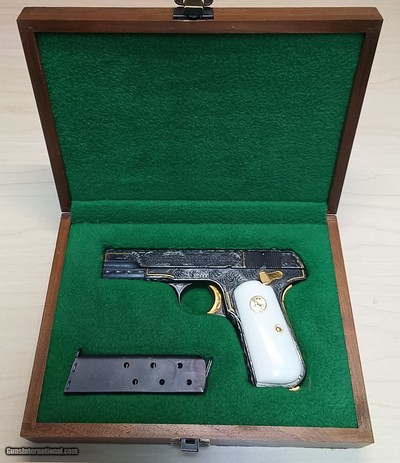 Colt 1908 Engraved wit display case