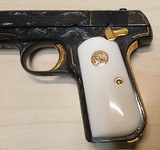 Colt 1908 Engraved wit display case - 3 of 11