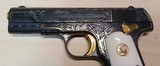 Colt 1908 Engraved wit display case - 4 of 11