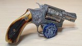 Engraved Smith & Wesson Model 60 with Stag grips - 5 of 15