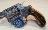 Engraved Smith & Wesson Model 60 with Stag grips - 3 of 15