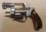 Engraved Smith & Wesson Model 60 with Stag grips - 15 of 15