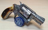Engraved Smith & Wesson Model 60 with Stag grips - 7 of 15