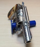 Engraved Smith & Wesson Model 60 with Stag grips - 9 of 15