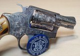 Engraved Smith & Wesson Model 60 with Stag grips - 6 of 15
