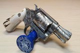 Smith & Wesson model 60 with Stag grips Engraved - 7 of 14