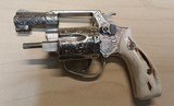 Smith & Wesson model 60 with Stag grips Engraved - 13 of 14