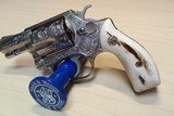 Smith & Wesson model 60 with Stag grips Engraved - 3 of 14
