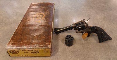 Colt New Frontier 22LR with 22WMR cylinder - Image 1 of 14
