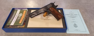 Colt 1911 .45 ACP WWI Reproduction with box and papers - Image 1 of 13