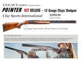 New Trigger Sports POINTER (LEGACY) IV 4 Gauge Skeet/Sporting Clays Set w/17 Chokes Case Optional - 2 of 15