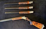 Perazzi Dockwiller Exhibition Grade Four Barrel/Four Tube/ Four Gauge (12,20,28,410) Skeet Set w/Americases & Extra Dockwiller Hydrocoil Stock - 3 of 15