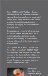 Decot Hy-Wyd Shooting Glasses, Lenses, and Accessories - Finest Shooting Glasses Under the Sun Discounted! - 6 of 15