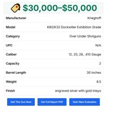 Krieghoff Dockwiller Custom Exhibition 4 Gauge Briley Tube Skeet Set -One Made -Tiger Queen - 14 of 15