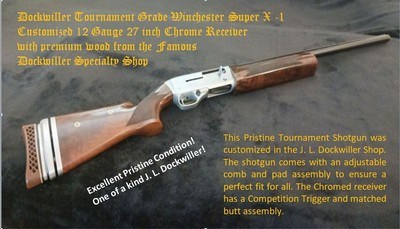 Winchester Super X1 (SX1) 12 Gauge, Dockwiller Wood, Chrome, Adjustable