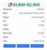 Winchester Super x1 12 Gauge Dockwiller Circassian Walnut Adjustable stock Gloss Chrome - 3 of 15