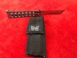Benchmade Model 44S Tanto Balisong USED - 1 of 7