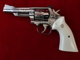 Smith & Wesson Model 66-1 Factory Engraved, Ivory Grips - 2 of 7
